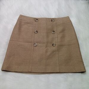 Loft Lined Buttoned‎ Mini Skirt